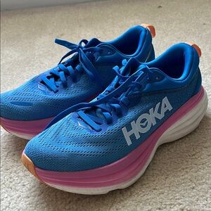 HOKA Bondi 8 Women's Blue Running Shoes